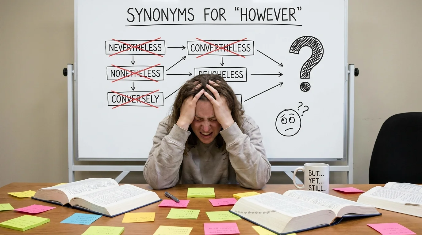 closest synonyms for however