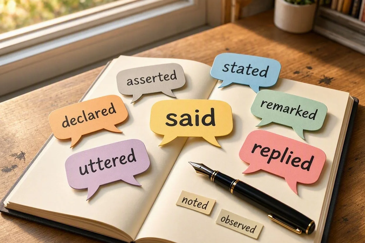 formal synonyms for said
