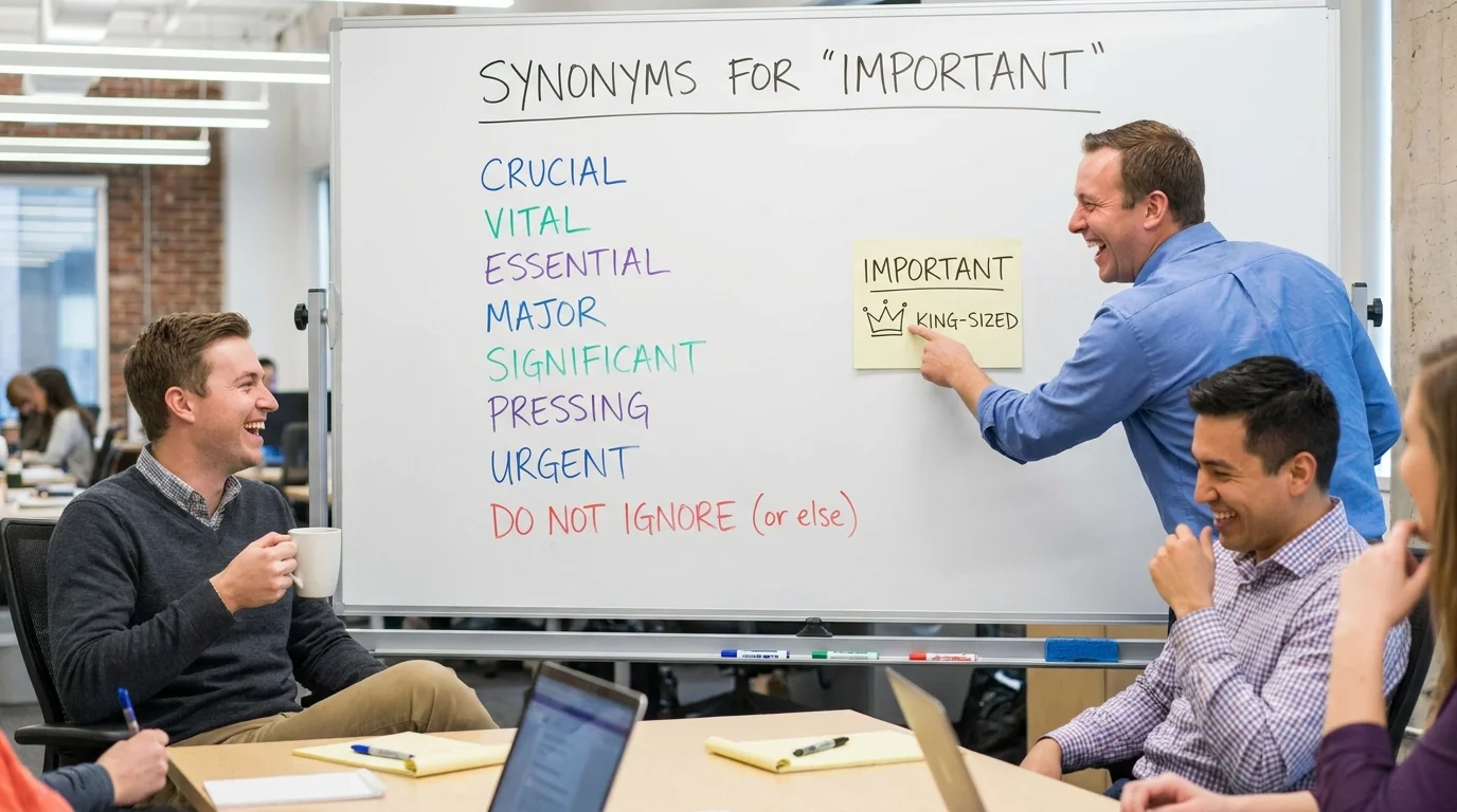 stronger words for important