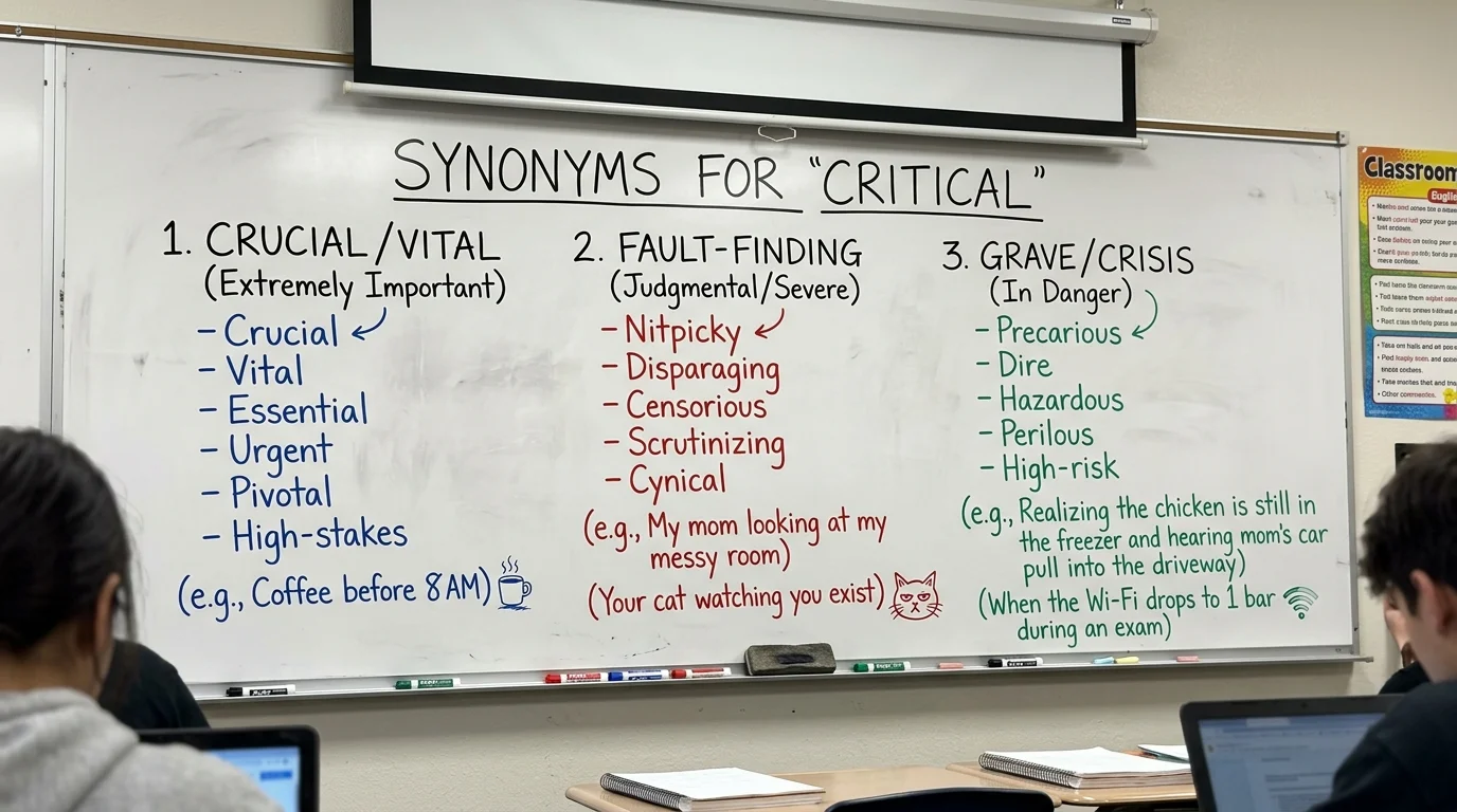44+ synonyms for critical