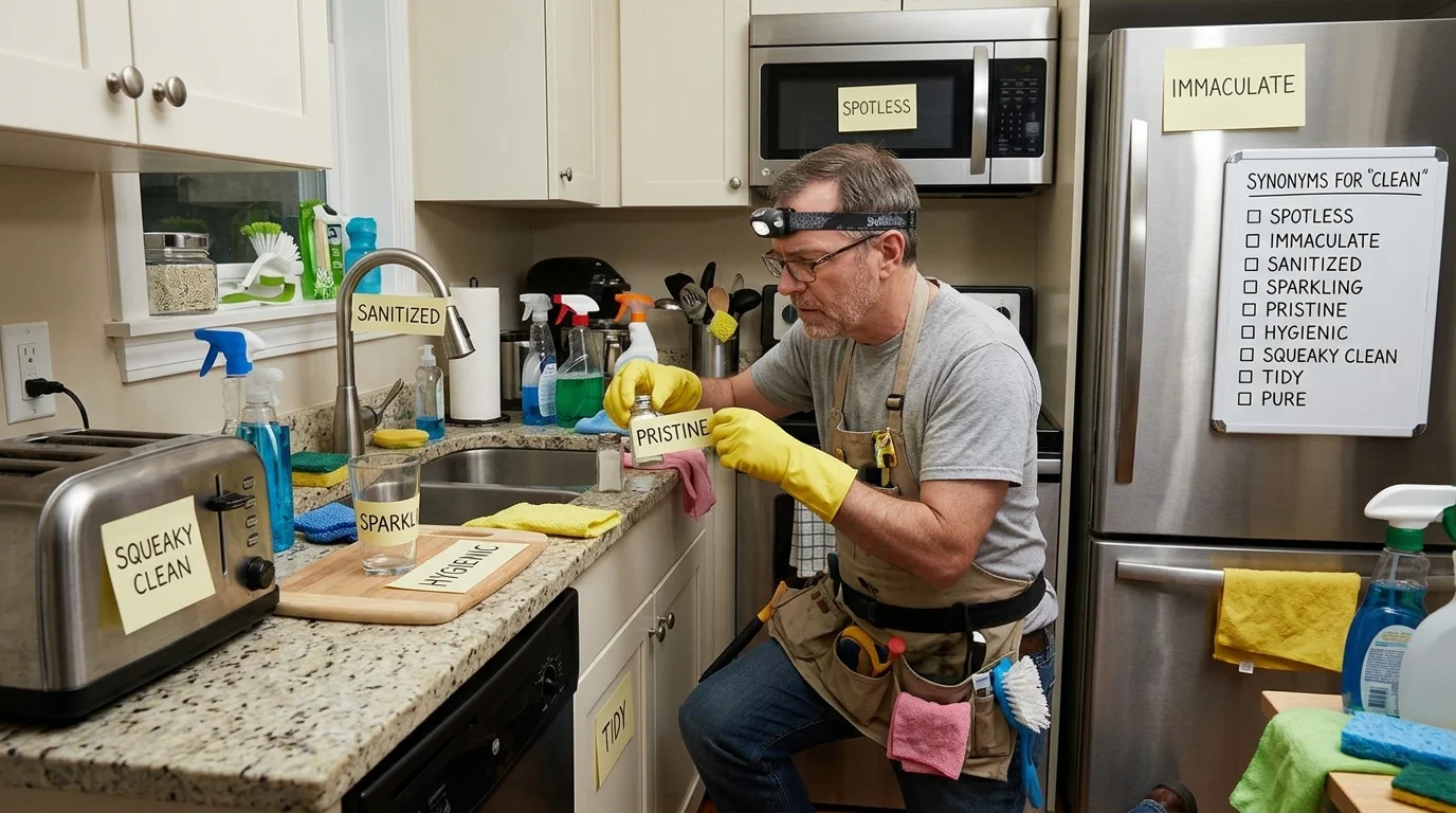 55+ synonyms for clean