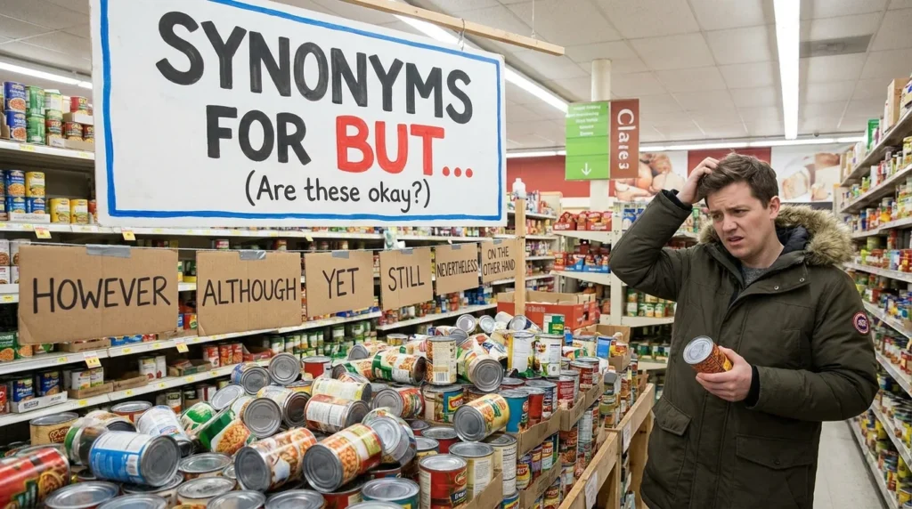 synonyms for but