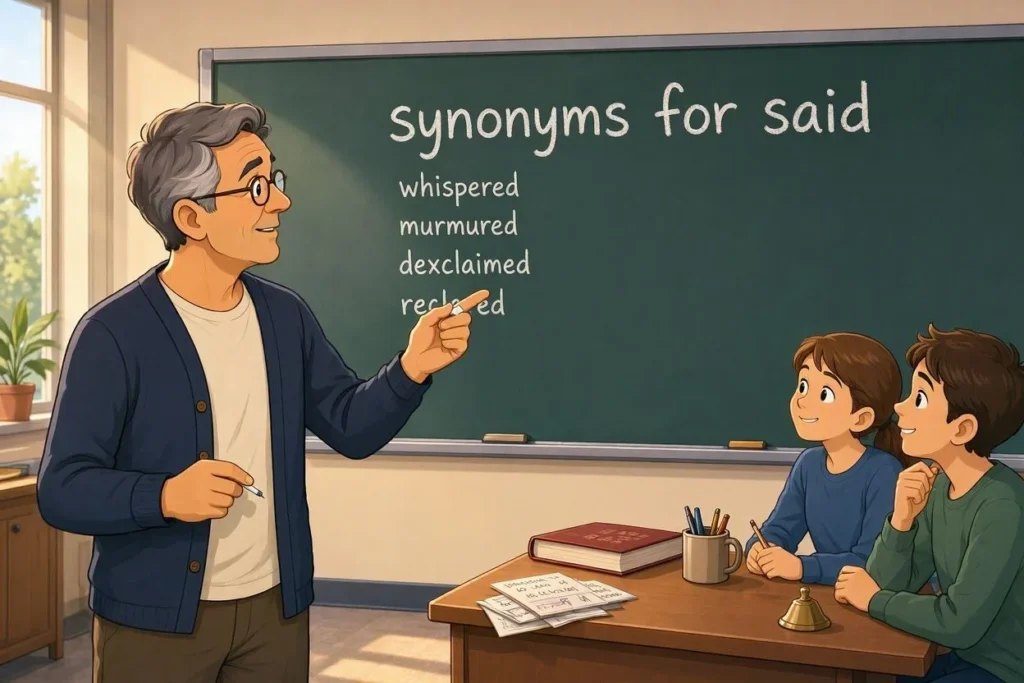 synonyms for said