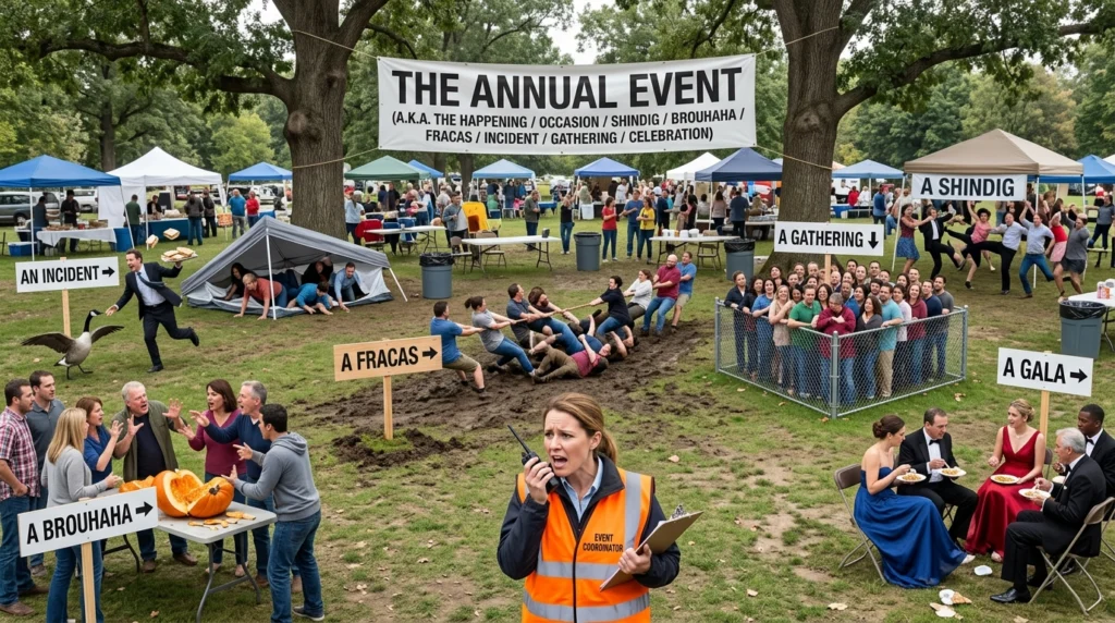 synonyms for events