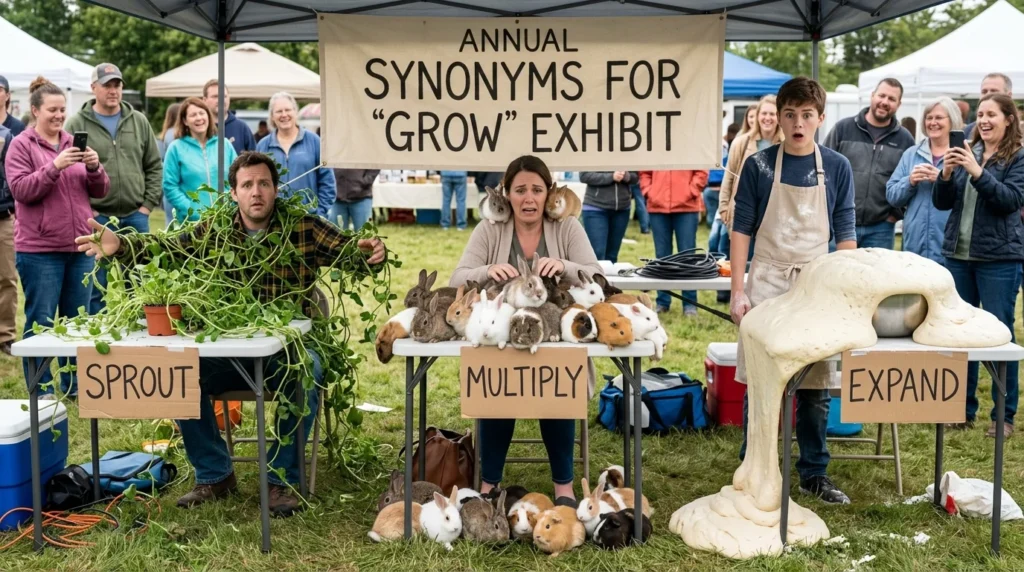 synonyms for grow