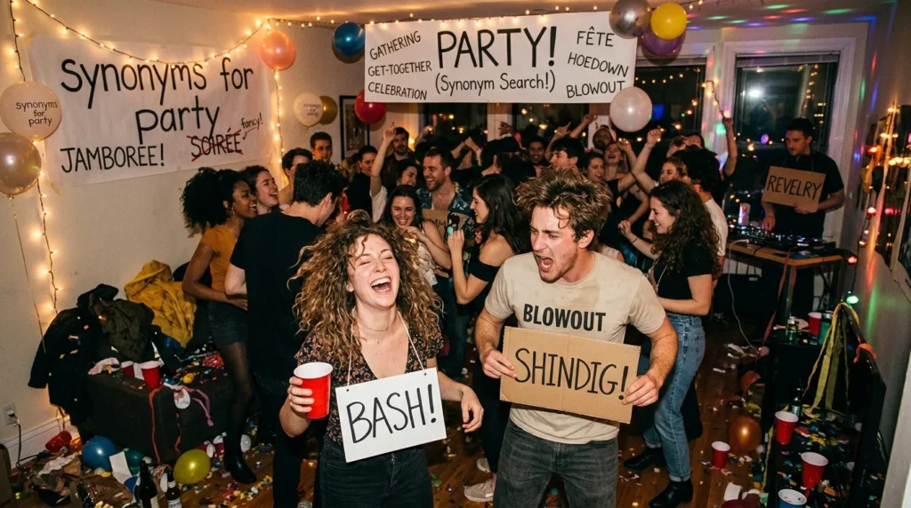 synonyms for party