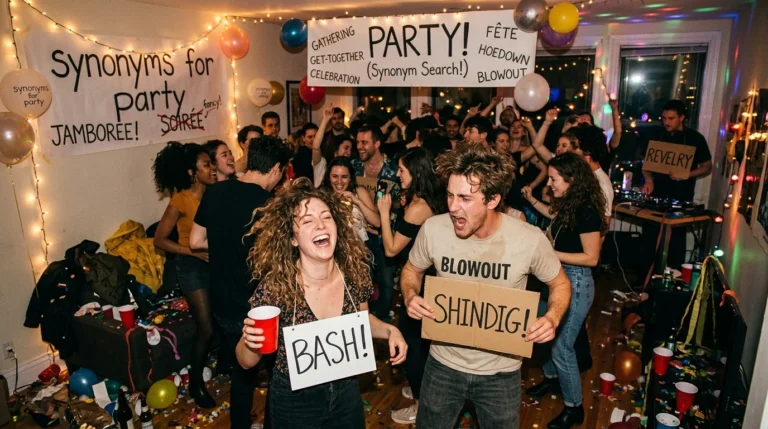 synonyms for party