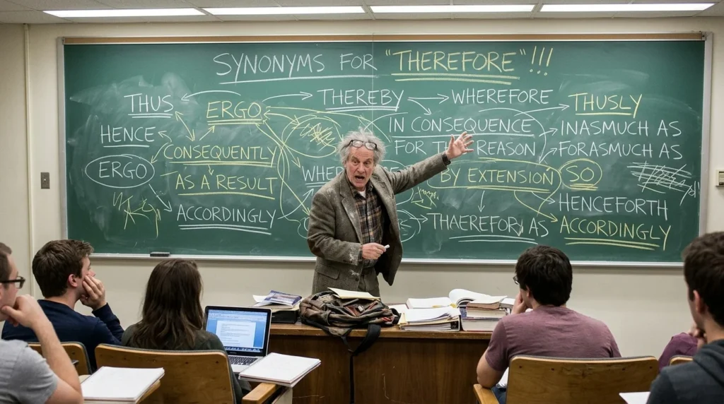 synonyms for therefore
