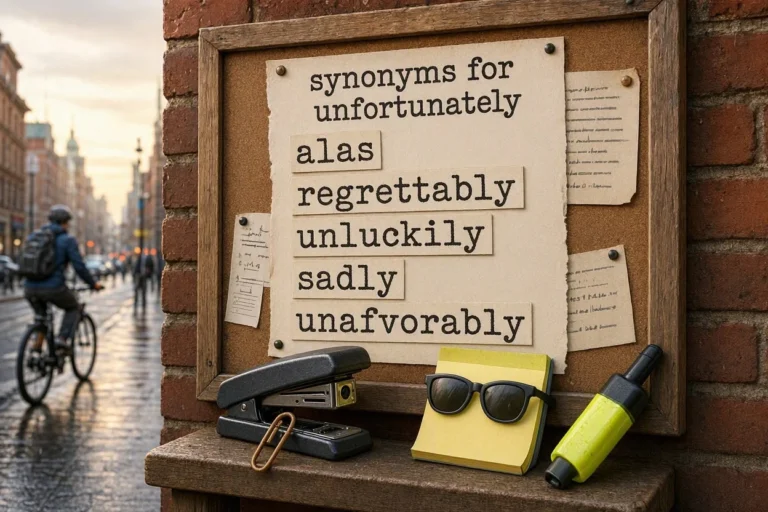 synonyms for unfortunately