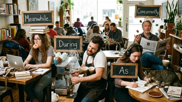 synonyms for while